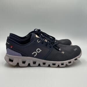 On Cloud X Running Shoes  Womens 10.5 Blue Purple Athletic Sneakers OC